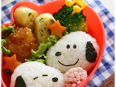 キャラ弁 スヌーピーおにぎりのお弁当 レシピ 作り方 By Mai Mai 楽天レシピ キャラ弁 スヌーピーおにぎりのお弁当 レシピ 作り方 By Mai Mai 楽天レシピ